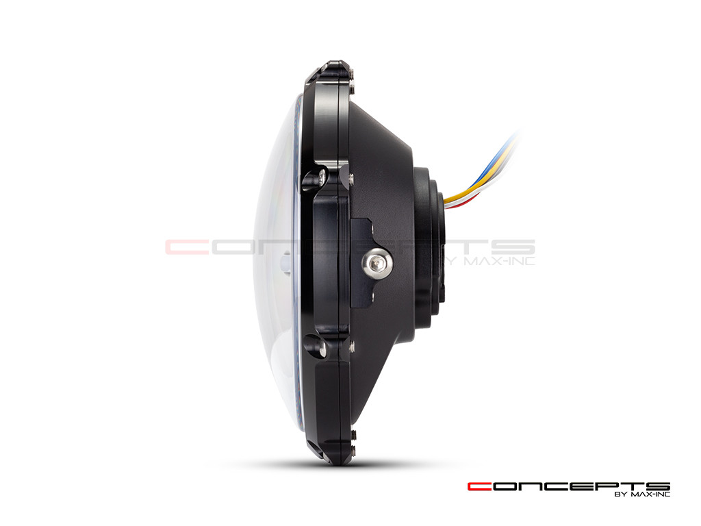 CONCEPTS BY MAX-INC MONZA BLACK 7" CNC Machined Aluminum LED Headlight -DRL Integrated…