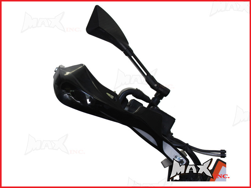 High Quality Black Plastic / Aluminium Hand Guards - Fits 7/8 Bars