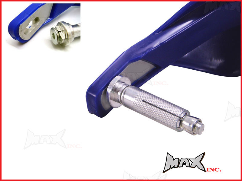 High Quality Blue Plastic / Aluminium Hand Guards - Fits 7/8 Bars