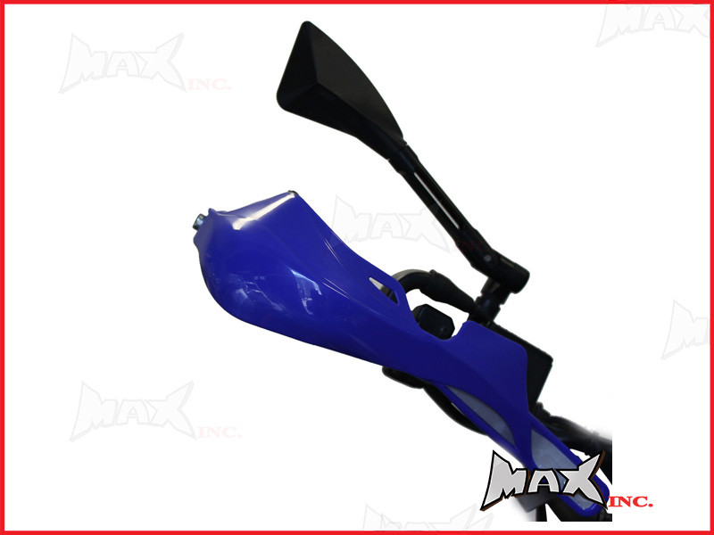 High Quality Blue Plastic / Aluminium Hand Guards - Fits 7/8 Bars