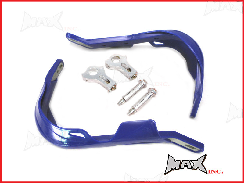 High Quality Blue Plastic / Aluminium Hand Guards - Fits 7/8 Bars
