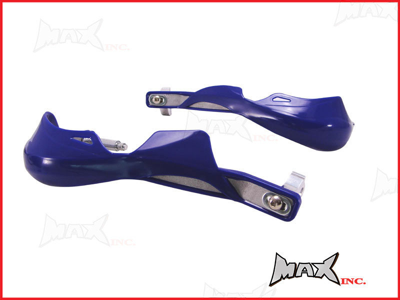 High Quality Blue Plastic / Aluminium Hand Guards - Fits 7/8 Bars