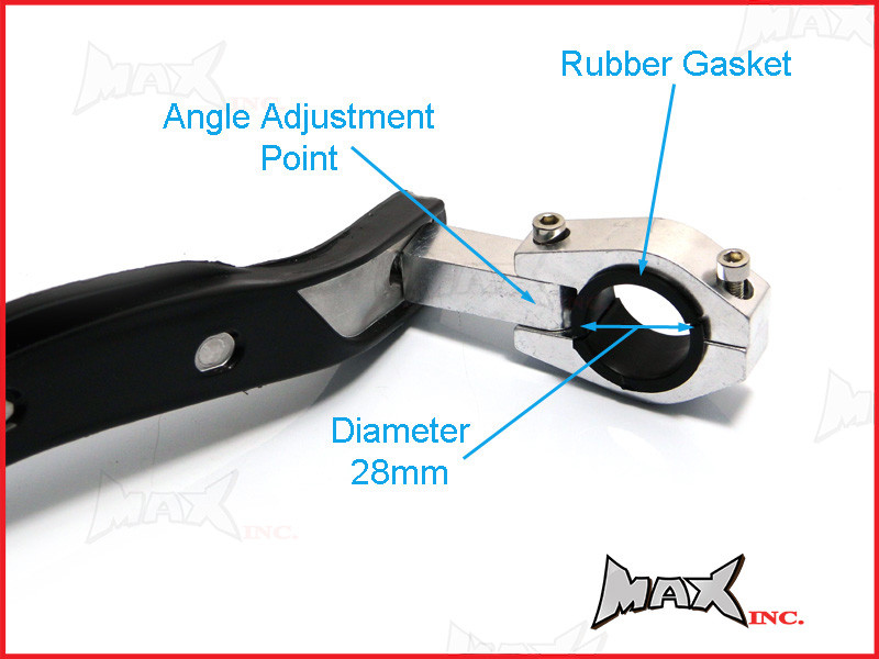 Oversize Fat Bar Hand Guard Brackets - Fits Acerbis Rally Pro Guards