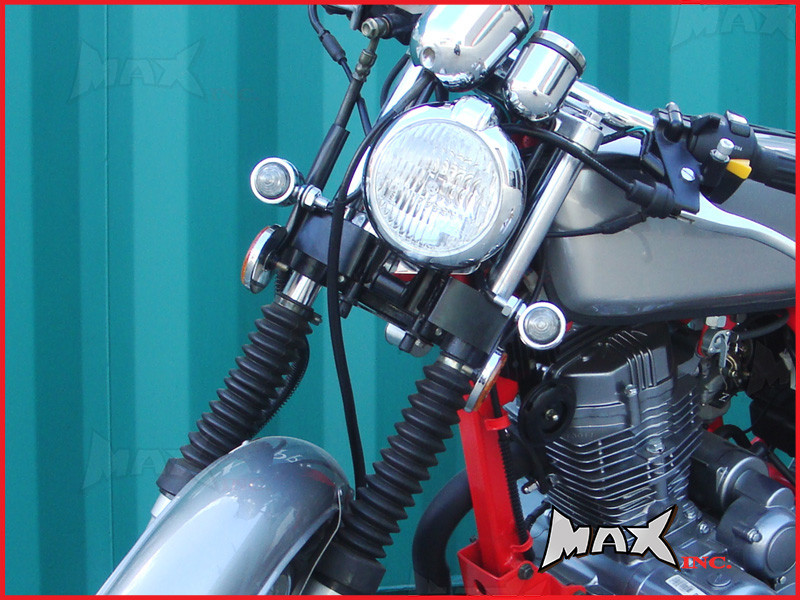 Chrome Aluminium Classic Style LED Turn Signals / Indicators - Smoked Lense