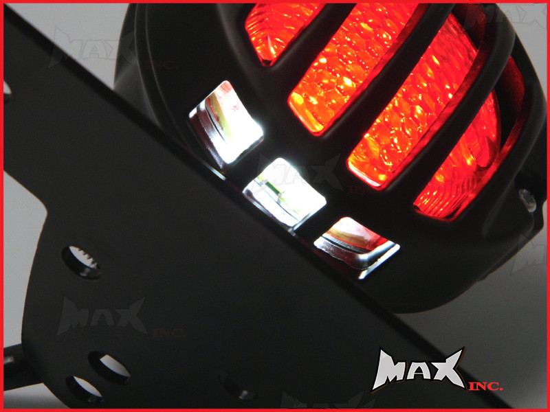 Matte Black Aluminium Prison Style LED Stop / Tail Light