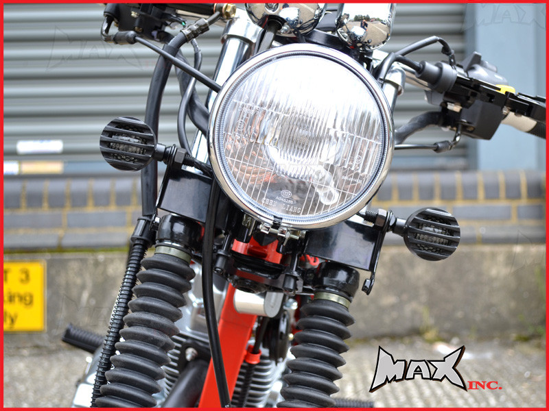 Matte Black Aluminium Prison Bar LED Turn Signals / Indicators - Smoked Lense