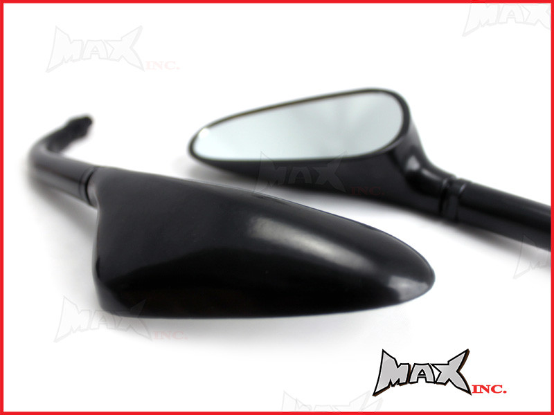 Pair Of Universal Black Golf Club Mirrors - 10mm Right & Reverse Thread Set