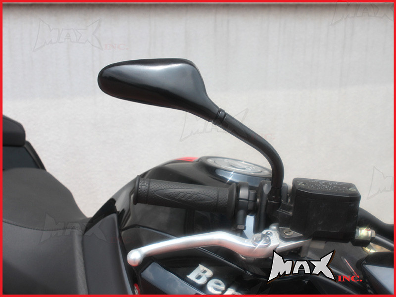 Pair Of Universal Black Golf Club Mirrors - 10mm Right & Reverse Thread Set