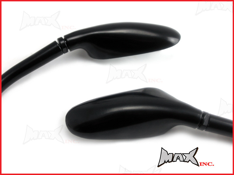 Pair Of Universal Black Golf Club Mirrors - 10mm Right & Reverse Thread Set