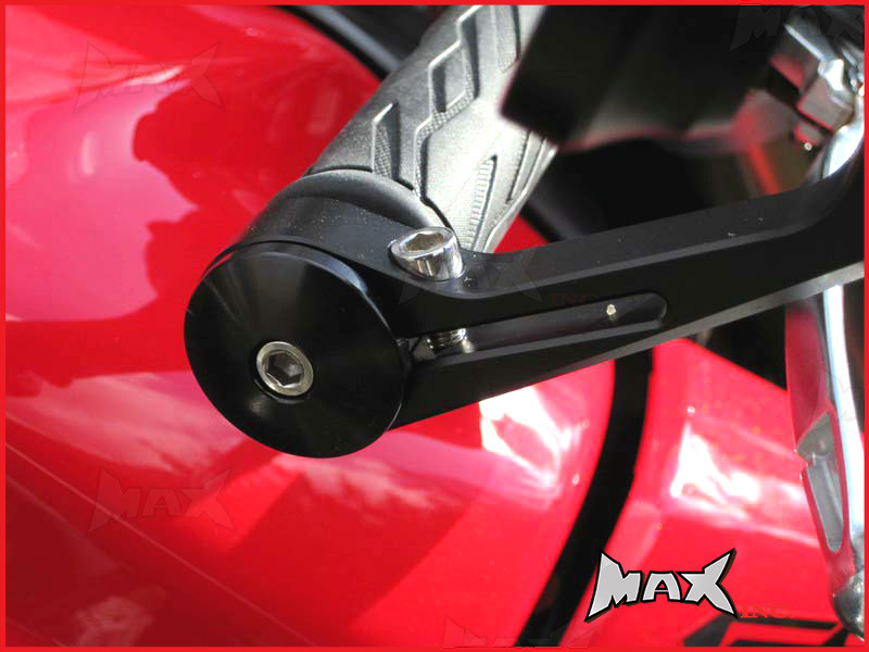 Pair Of Black CNC Machined Bar End Mirrors - High Quality