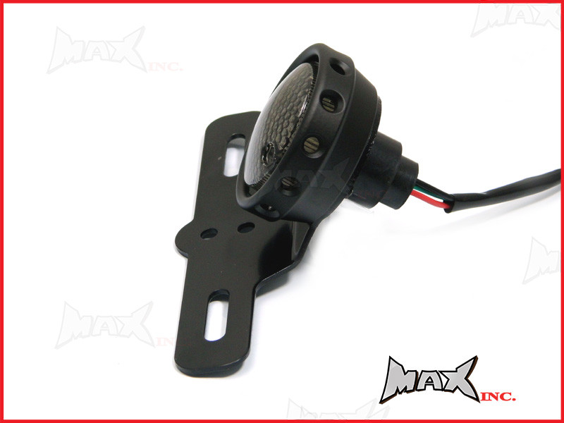 Matte Black Aluminium LED Stop / Tail Light - Smoked Lense