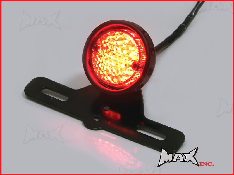 Matte Black Aluminium LED Stop / Tail Light - Smoked Lense