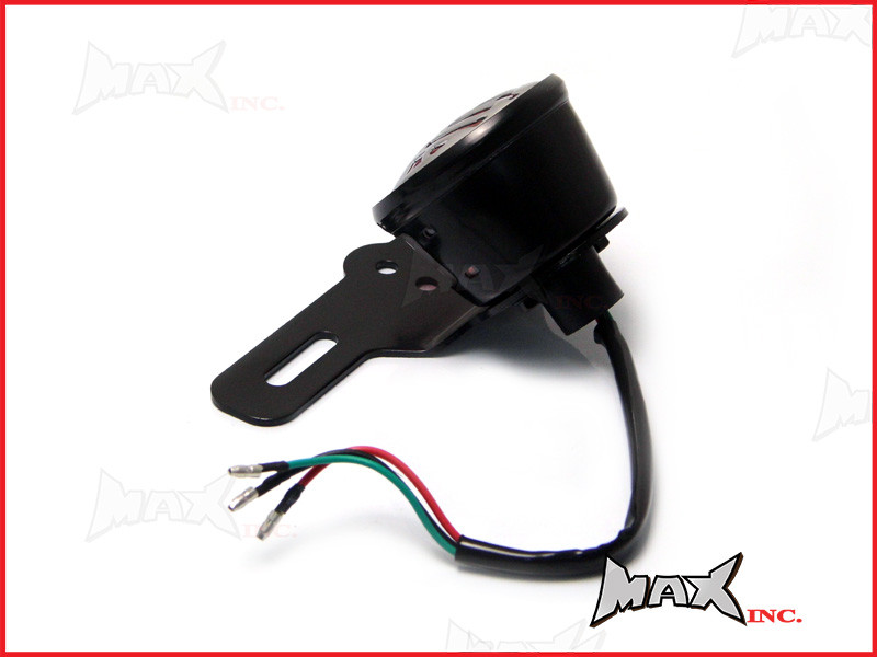 Miller Replica Black Metal LED Stop / Tail Light with Bracket