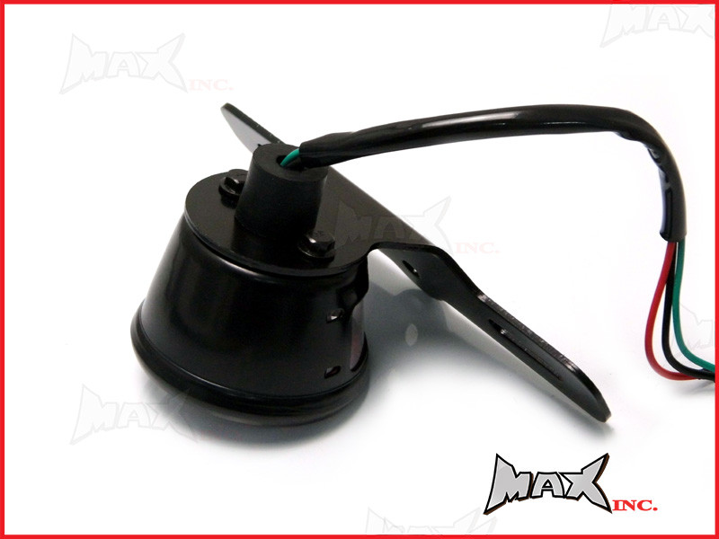 Miller Replica Black Metal LED Stop / Tail Light with Bracket