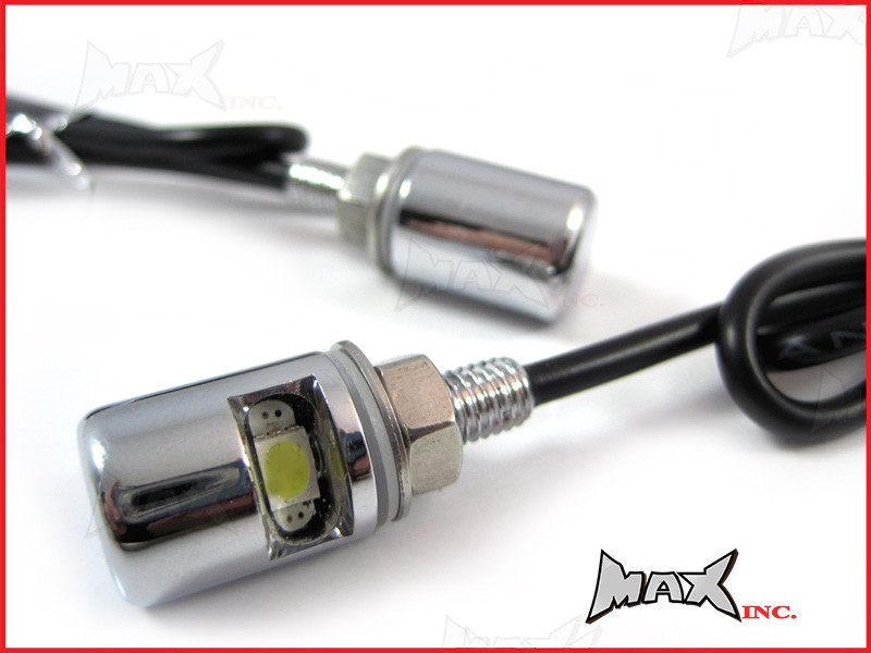Chrome LED License / Number Plate Bolts