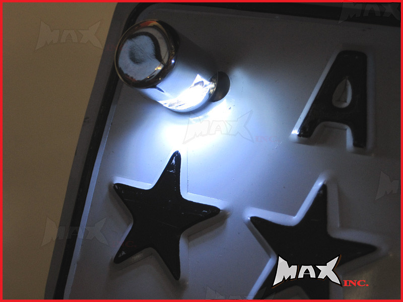 Chrome LED License / Number Plate Bolts