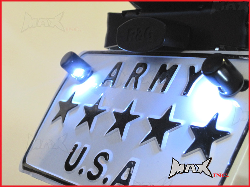 Black LED License / Number Plate Bolts