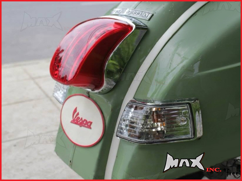 Vespa PX Series High Quality Chrome Retro Style Indicator Set - EMARKED