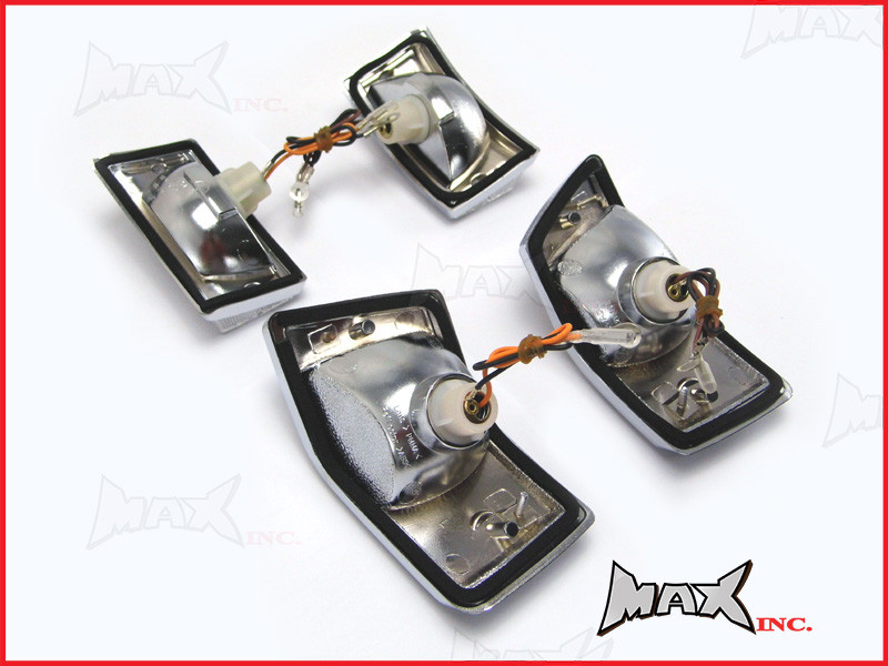 Vespa PX Series High Quality Chrome Retro Style Indicator Set - EMARKED