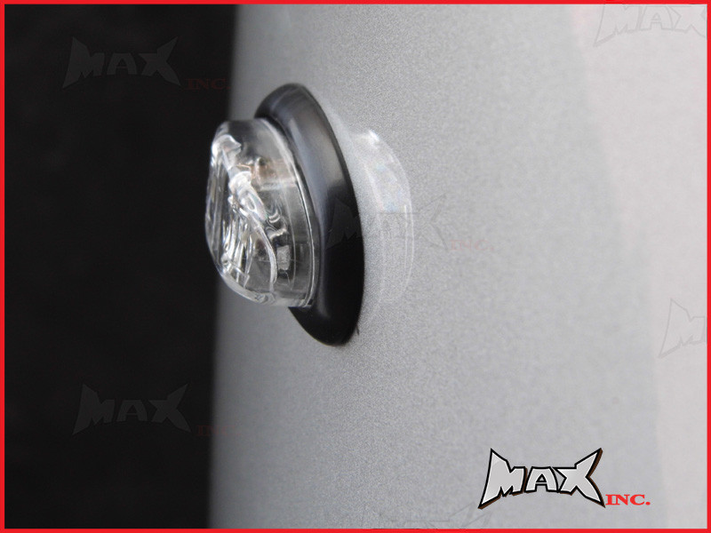 WHITE 12v Oval Flush Mount LED Mini Marker Lights