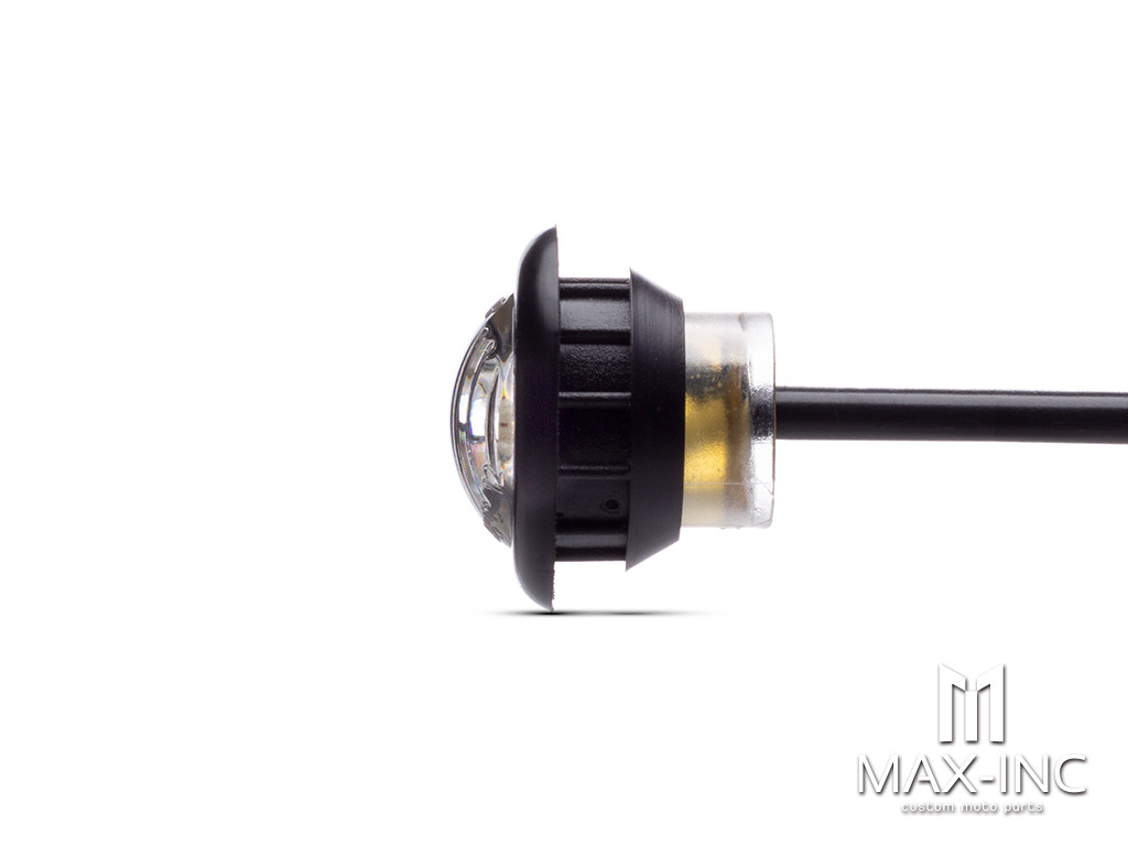 AMBER 12v Round Flush Mount LED Mini Marker Lights