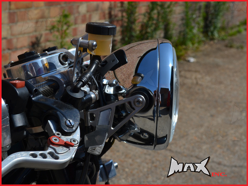 6.75 INCH Chrome Universal Metal Classic Headlight