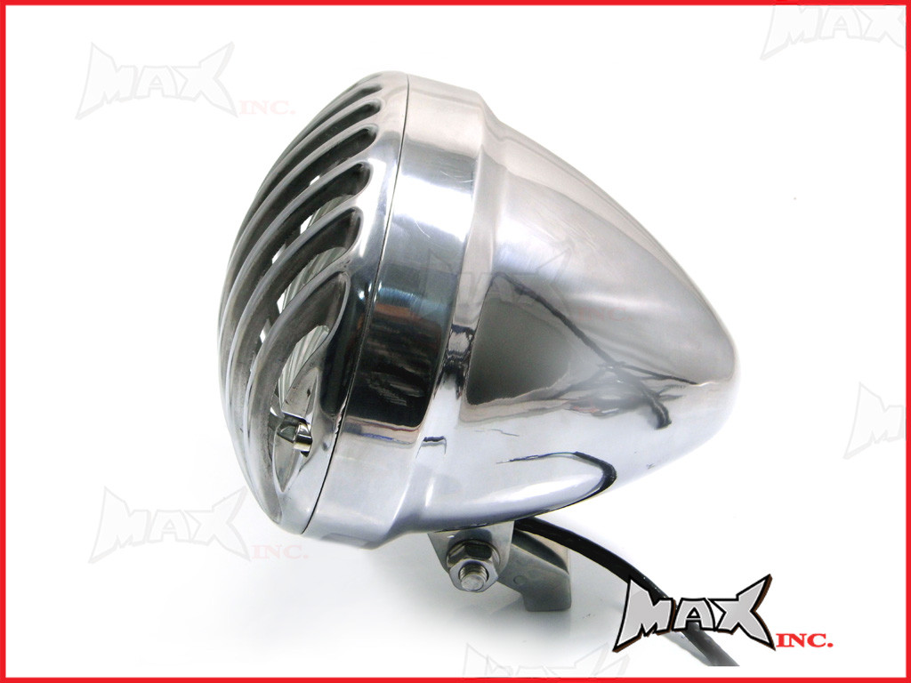 6.5 INCH Polished Aluminium Universal Prison Bar Headlight