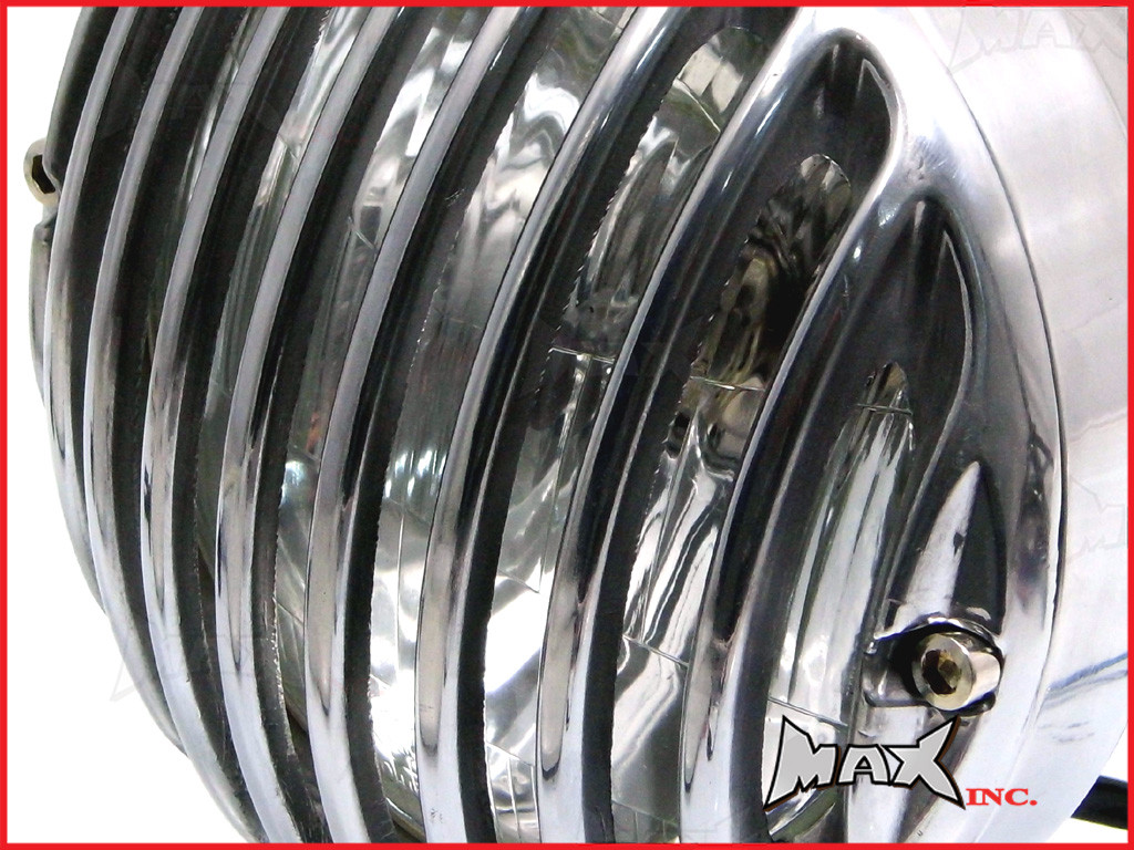 6.5 INCH Polished Aluminium Universal Prison Bar Headlight