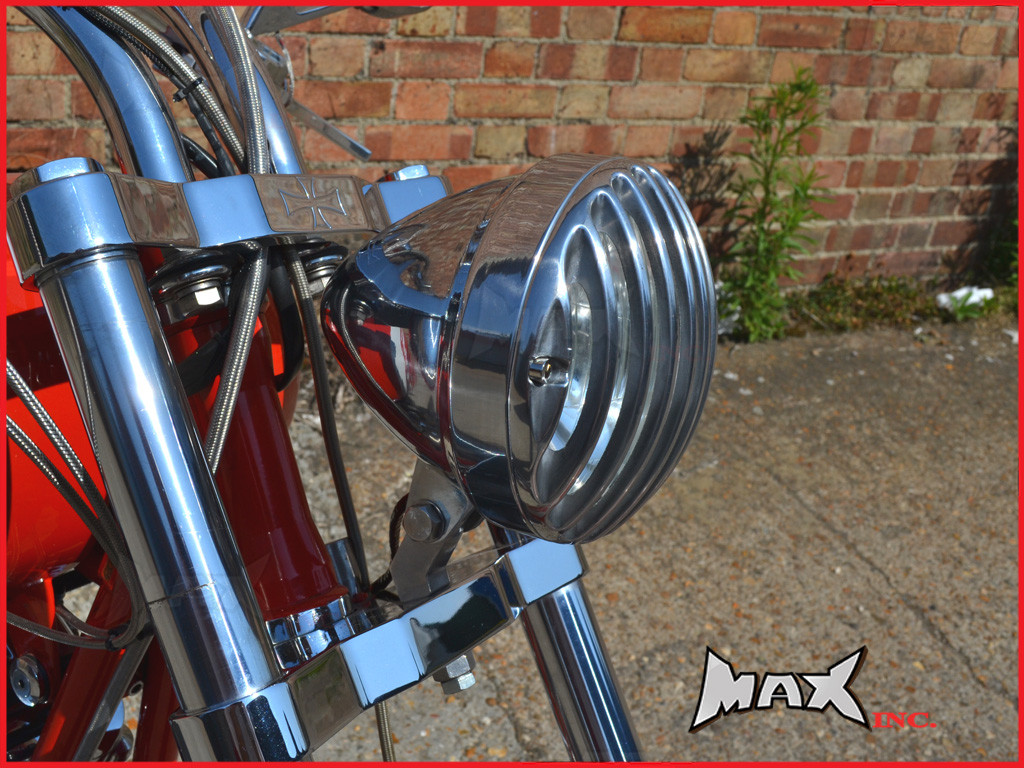 6.5 INCH Polished Aluminium Universal Prison Bar Headlight