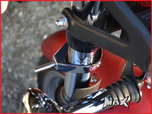 Harley Davidson Fork Mount Turn Signal Relocation Chrome Brackets - 41mm