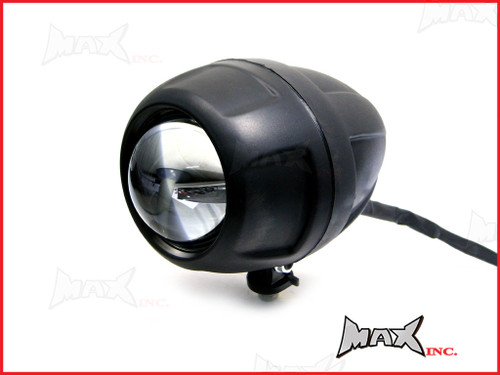 Black Universal Hi / Low Projector Custom Headlight - 55w Halogen Bulb