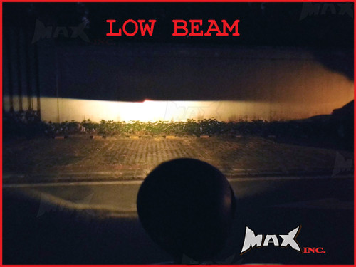 Black Universal Hi / Low Projector Custom Headlight - 55w Halogen Bulb