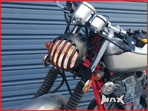 4.5 INCH Matte Black Universal Bird Cage Aluminium Headlight - 55w