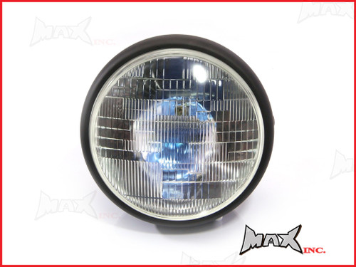 7.7 INCH Matte Black Universal Large Metal Classic Headlight