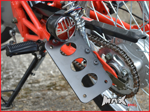 Black Side Axle Mount Miller Replica LED "Stop" Tail Light