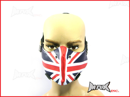 Union Jack Bikers Face Mask - PU Leather