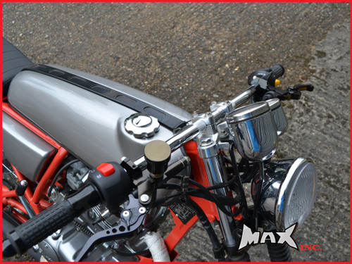 Chrome Cafe Racer Steel Drag Bars - 7/8 (22mm)