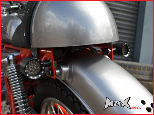 Black Alloy Custom Bobber Turn Signals / Indicators