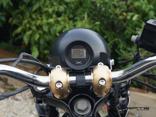 Matte Black Handlebar Mount GPS Digital Speedometer MPH / KPH - Fits 7/8" (22mm) Bars