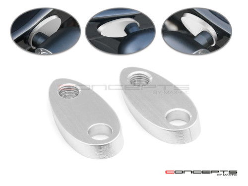 Harley Rear Rail Turn Signal Block Off Alum Adapter Plates