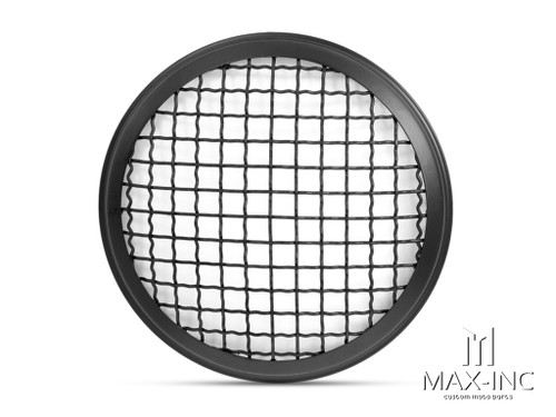 5.75" Black Mesh Grill Metal Headlight Cover