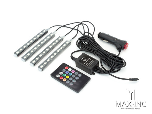 12v Music Activated Strobe Interior RGB LED Lighting Kit