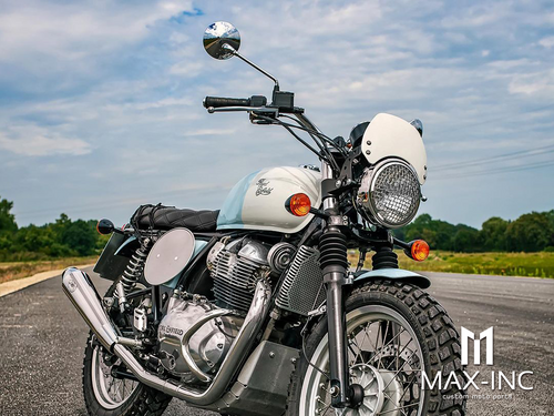 6" Chrome + Mesh Grill Metal Classic Headlight