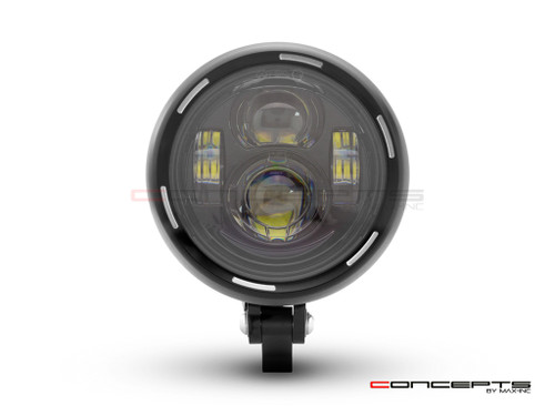 Stealth Mini Custom Billet Aluminum LED Projector Headlight