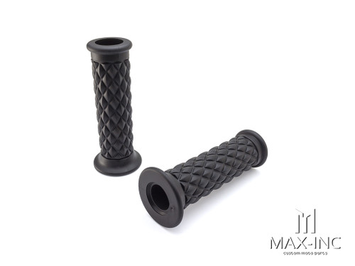 Black Diamond Cafe Racer Style Hand Grips - 7/8" (22mm)