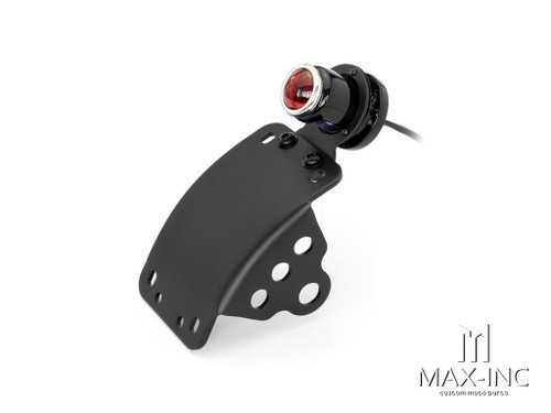 Black Curved Side Mount Lucas Replica LED Stop / Tail Light