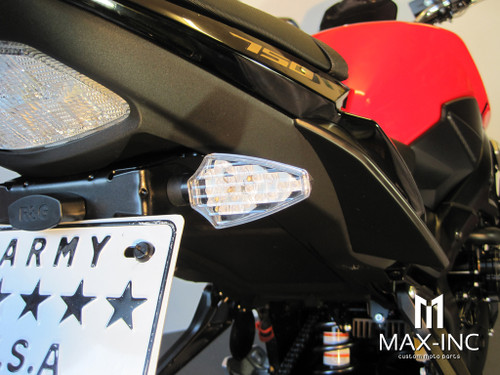 Black Full Size LED Turn Signals / Indicators - Emarked