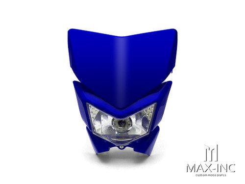 Blue Beasty Universal Supermoto Headlight Mask - 12v/35w