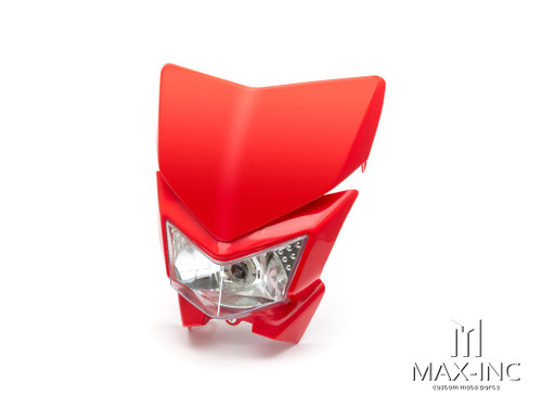 Red Beasty Universal Supermoto Headlight Mask - 12v/35w