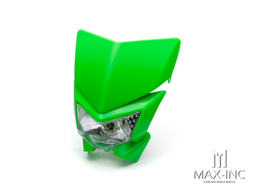 Green Beasty Universal Supermoto Headlight Mask - 12v/35w
